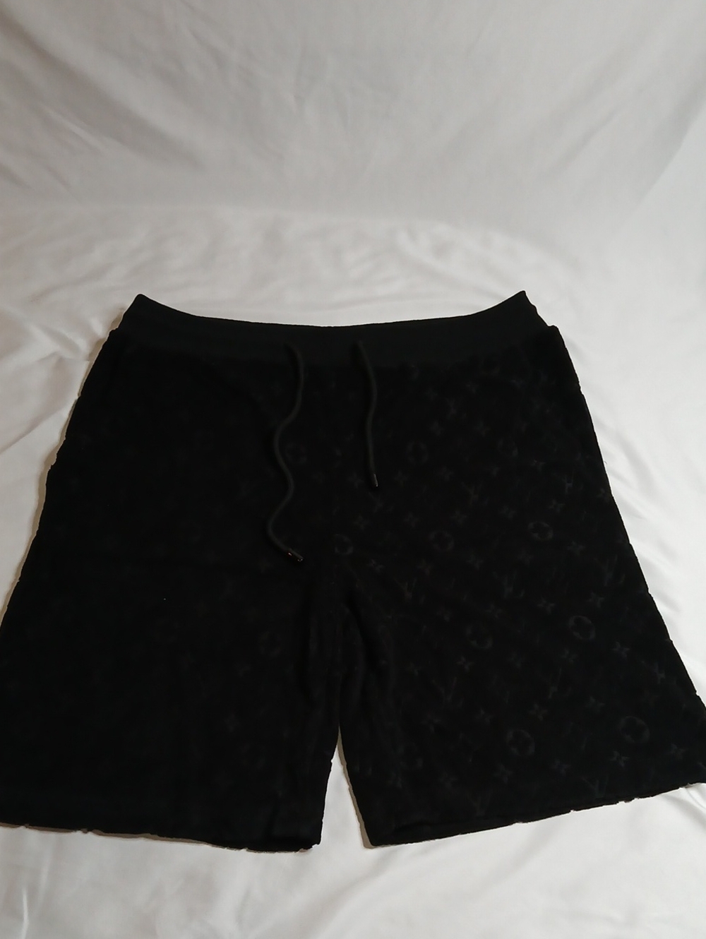 Louis Vuitton Black Monogram French Terry Shorts